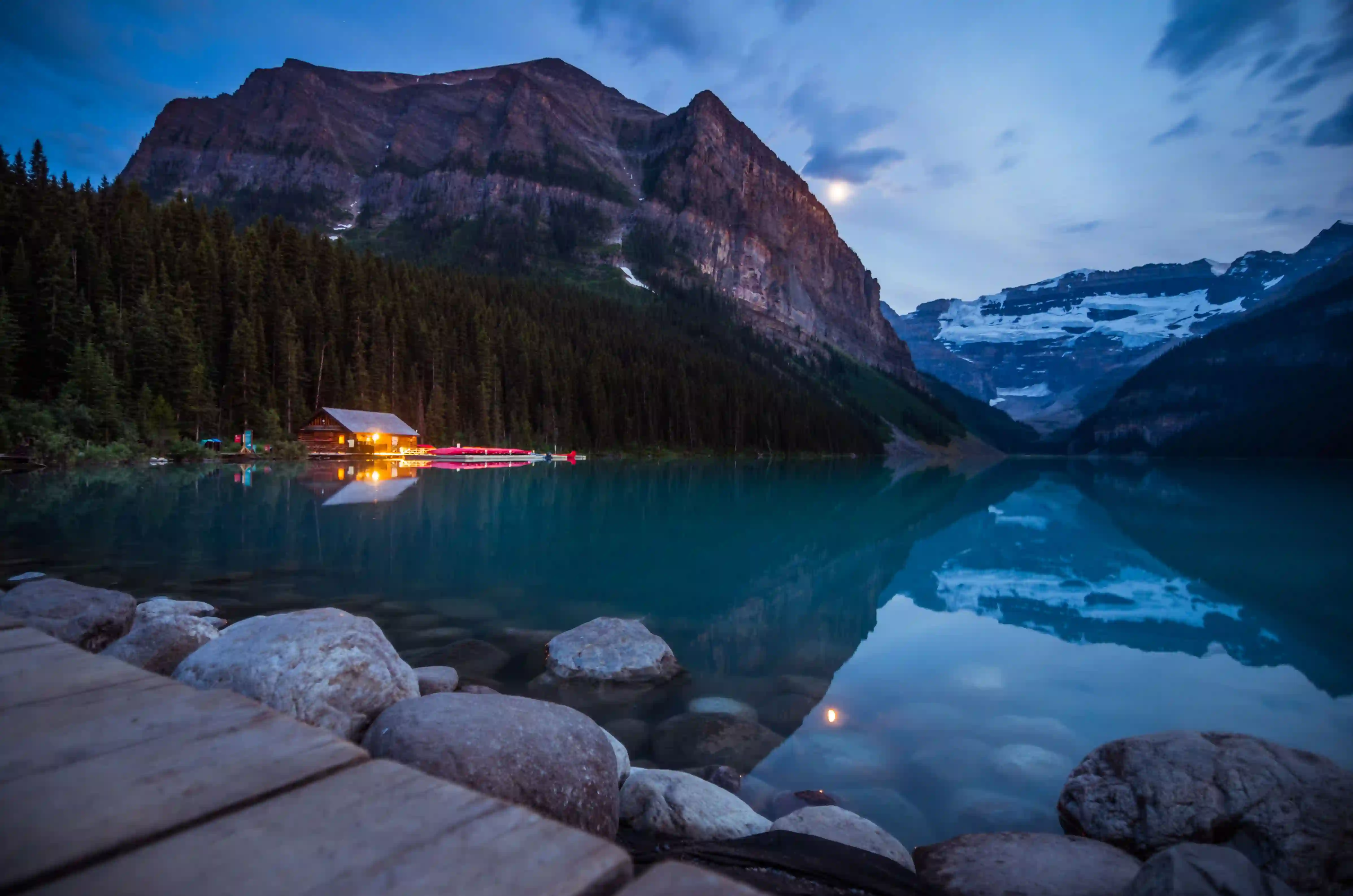 Lake Louise evening view